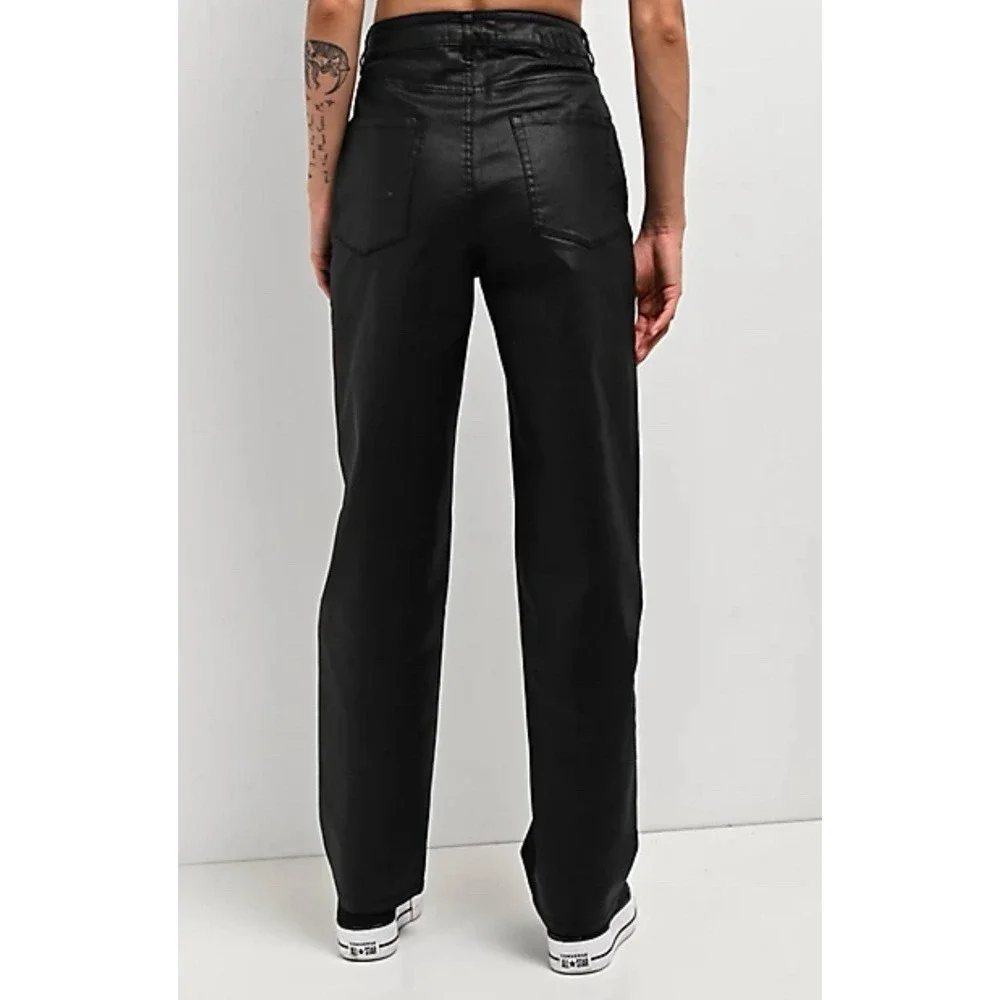 Empyre Tori Black Coated Women's Denim Jeans Size 4‎ Skater Streetwear Grunge